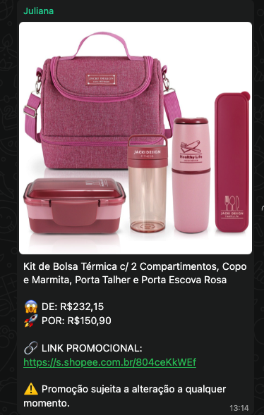 Automação WhatsApp com Cupom Radar